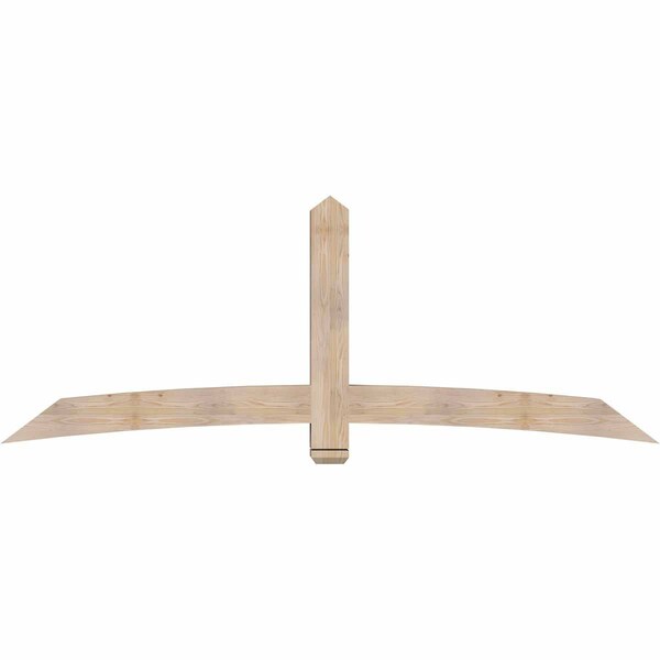 Ekena Millwork Bellingham Smooth Timber Gable Bracket, Douglas Fir, 96"W x 36"H x 5 1/2"D x 5 1/2"F, 9/12 Pitch GBW096X36X0606BEL00SDF - main